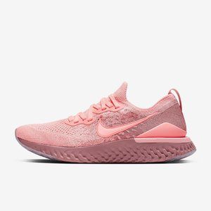 Nike Epic React Flyknit 2 Running Shoes Pink NEW 7